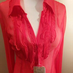 Women's Long-Sleeve silk blouse